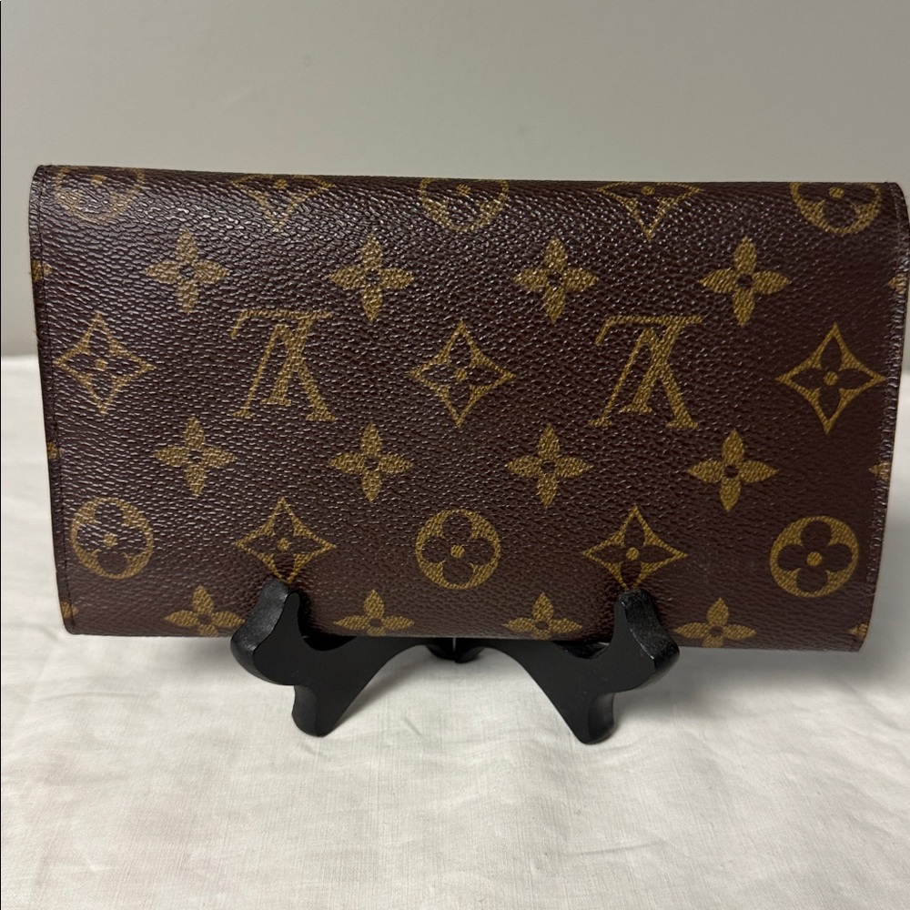 Louis Vuitton Monogram Sarah Wallet Long Flap Brown FL1002 - Picture 6 of 11